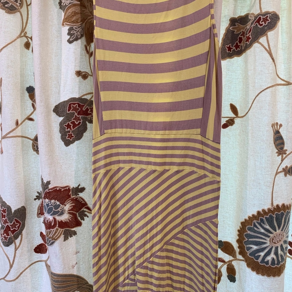 Bebe Body Con Dress Yellow/Tan